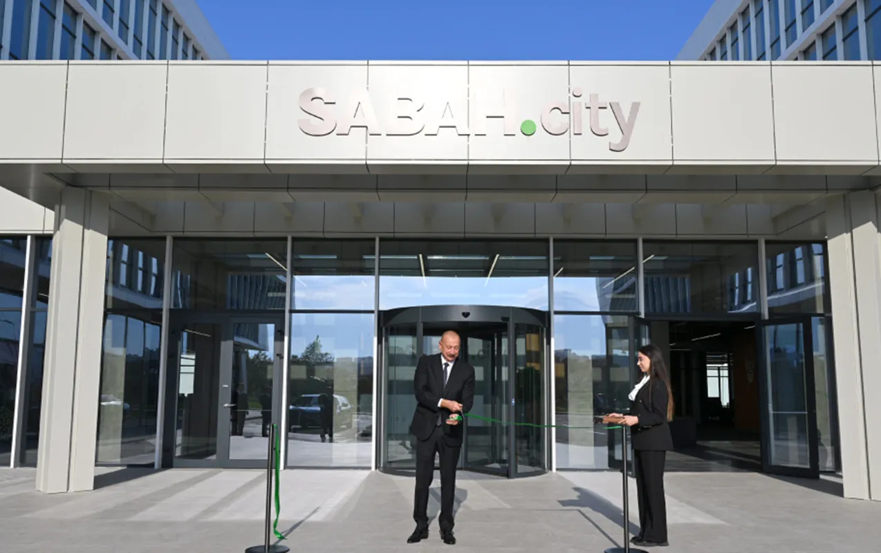 İlham Əliyev “SABAH.city”nin açılışında - Fotolar